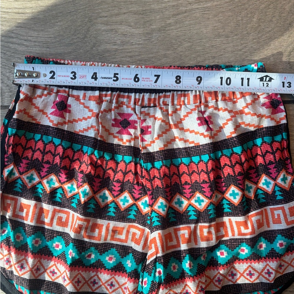 NWT Vigoss Small Aztec Geometric Shorts | Colorful Elastic Waist Summer - Picture 5 of 6